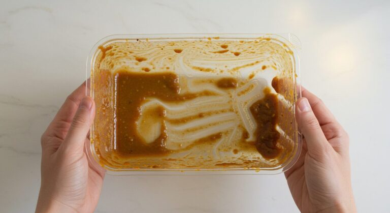 카레 용기 세척