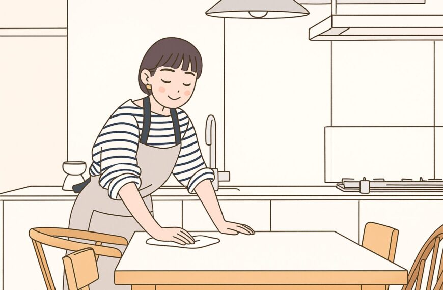 테이블 청소법