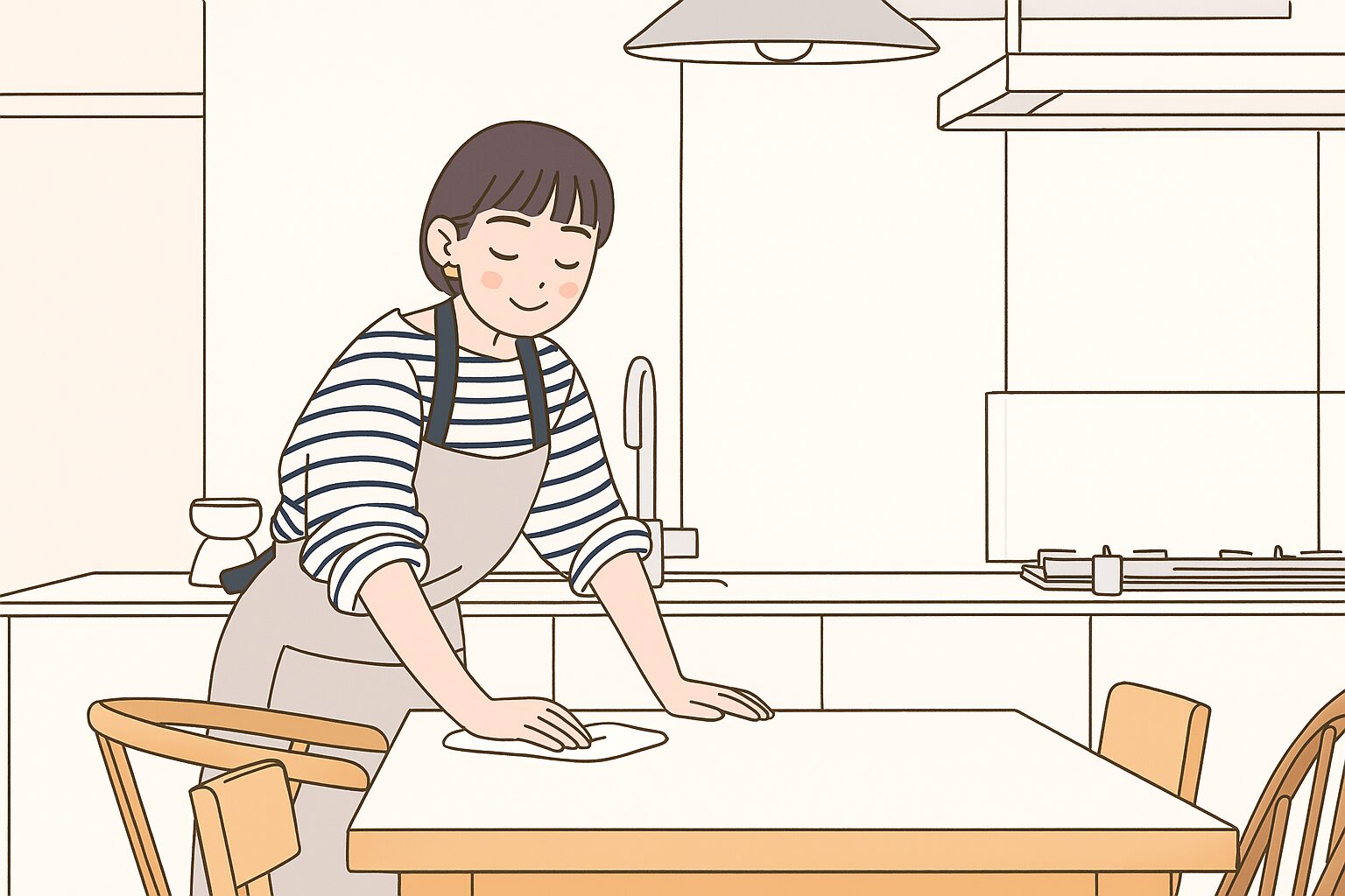 테이블 청소법