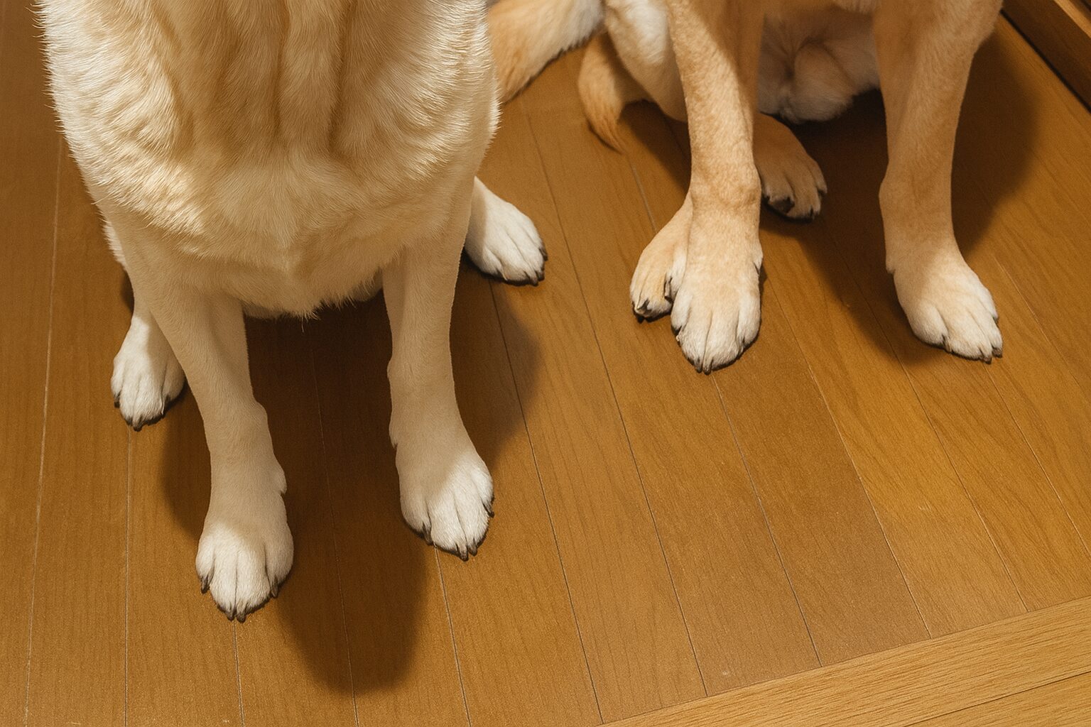 주인을 배웅하는 강아지