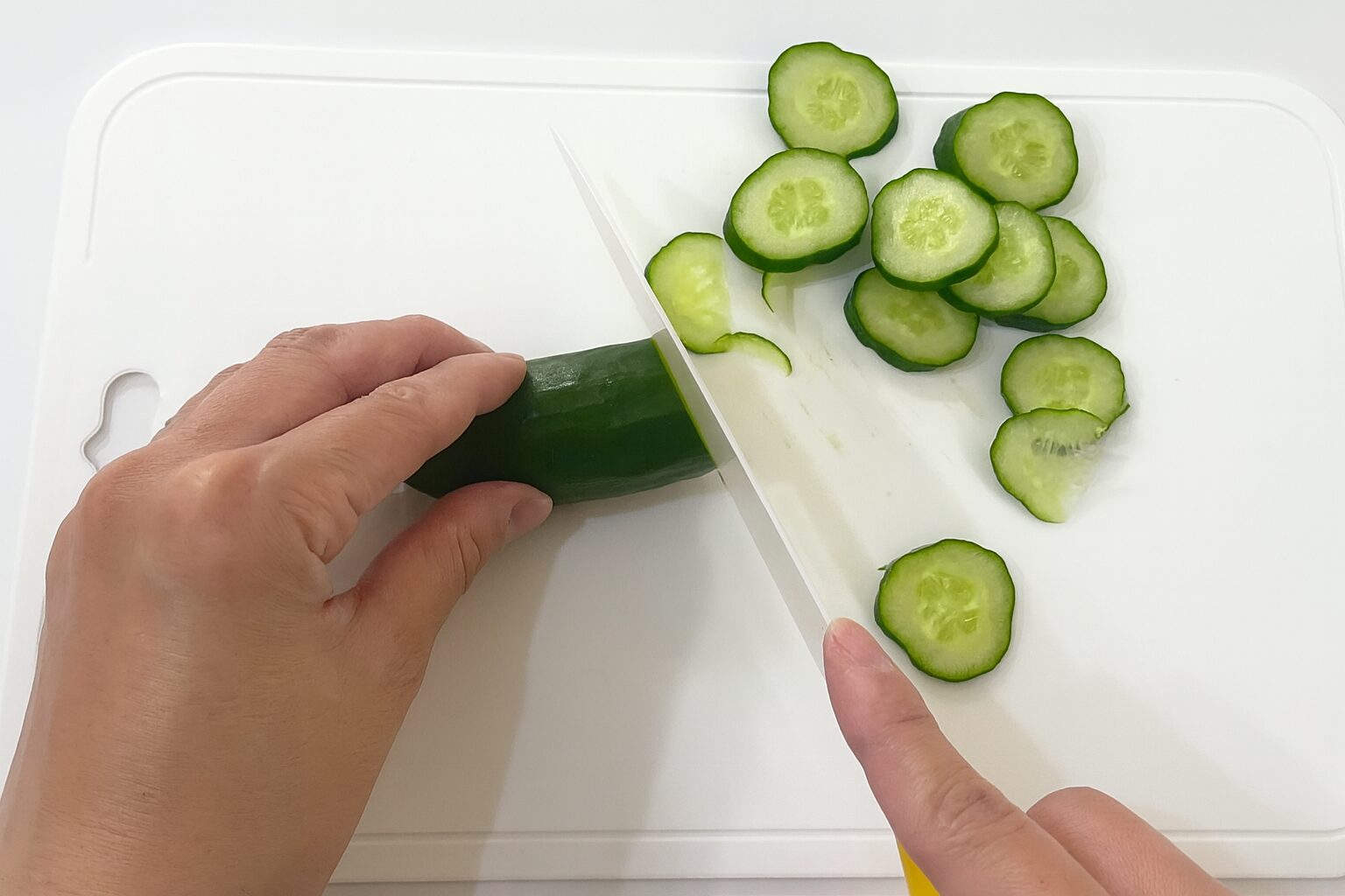 오이 썰 때