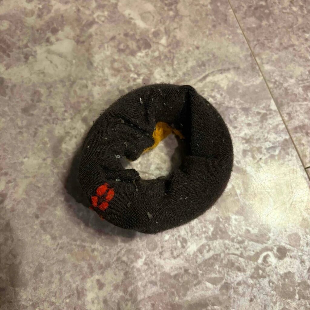 동그랗게 말아 올린다.