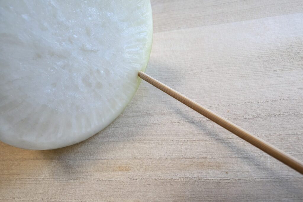 무를 단면으로 잘라 자세히 들여다보면