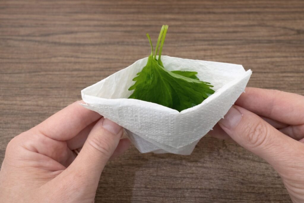 깻잎 물기 제거