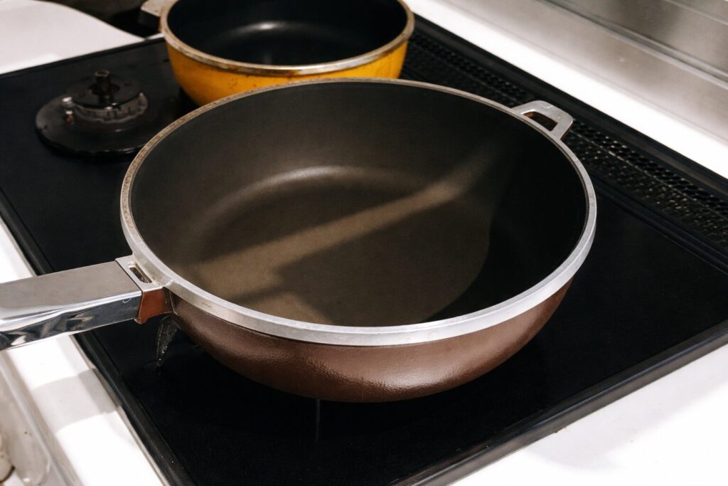 프라이팬을 이어서 사용하기