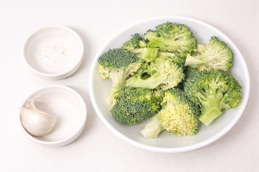 소금 갈릭 브로콜리 요리 만드는 법