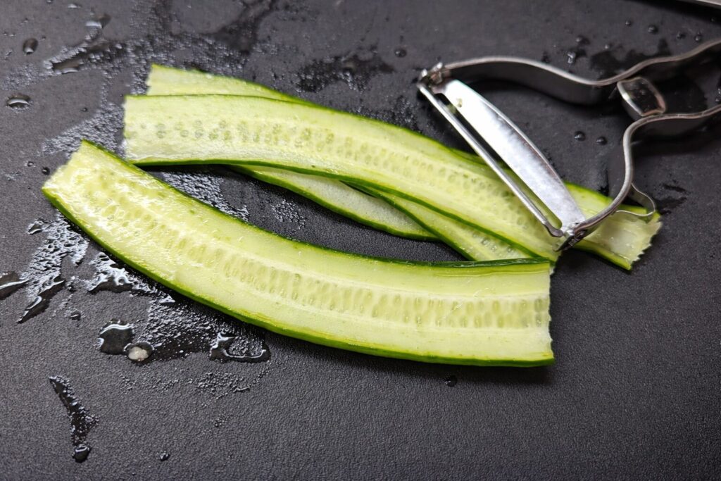 쉽게 오이채 써는법