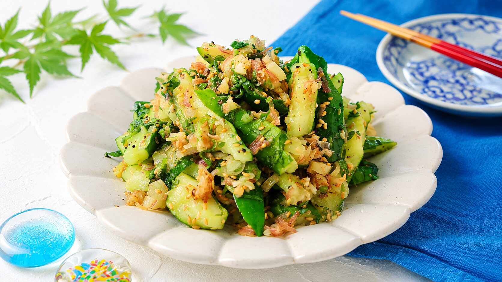 You are currently viewing 절이지 않아도 맛이 배는 오이무침 만들기